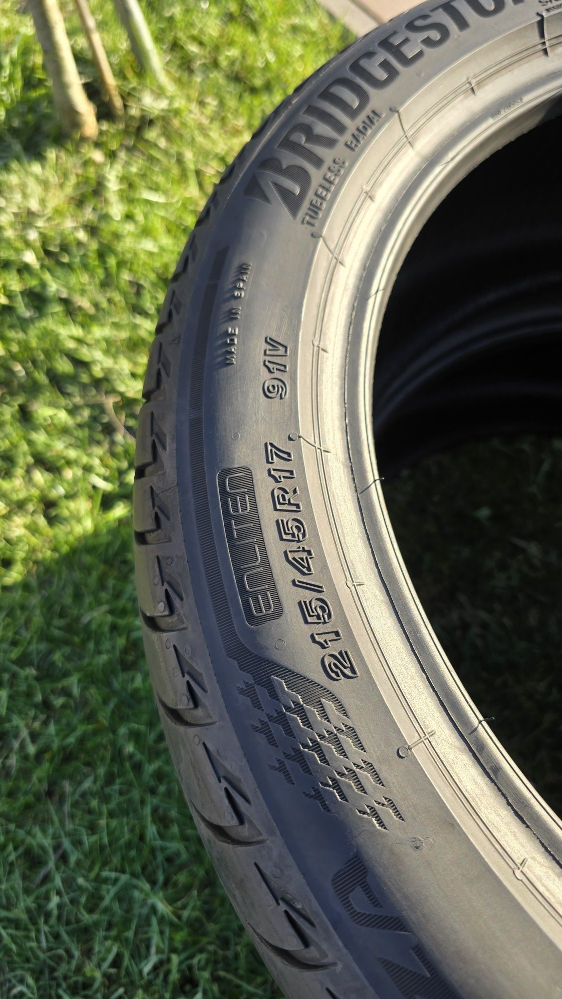 Opony 215/45R17 letnie Bridgestone. Idealne 2022r! Wysyłka, montaż.