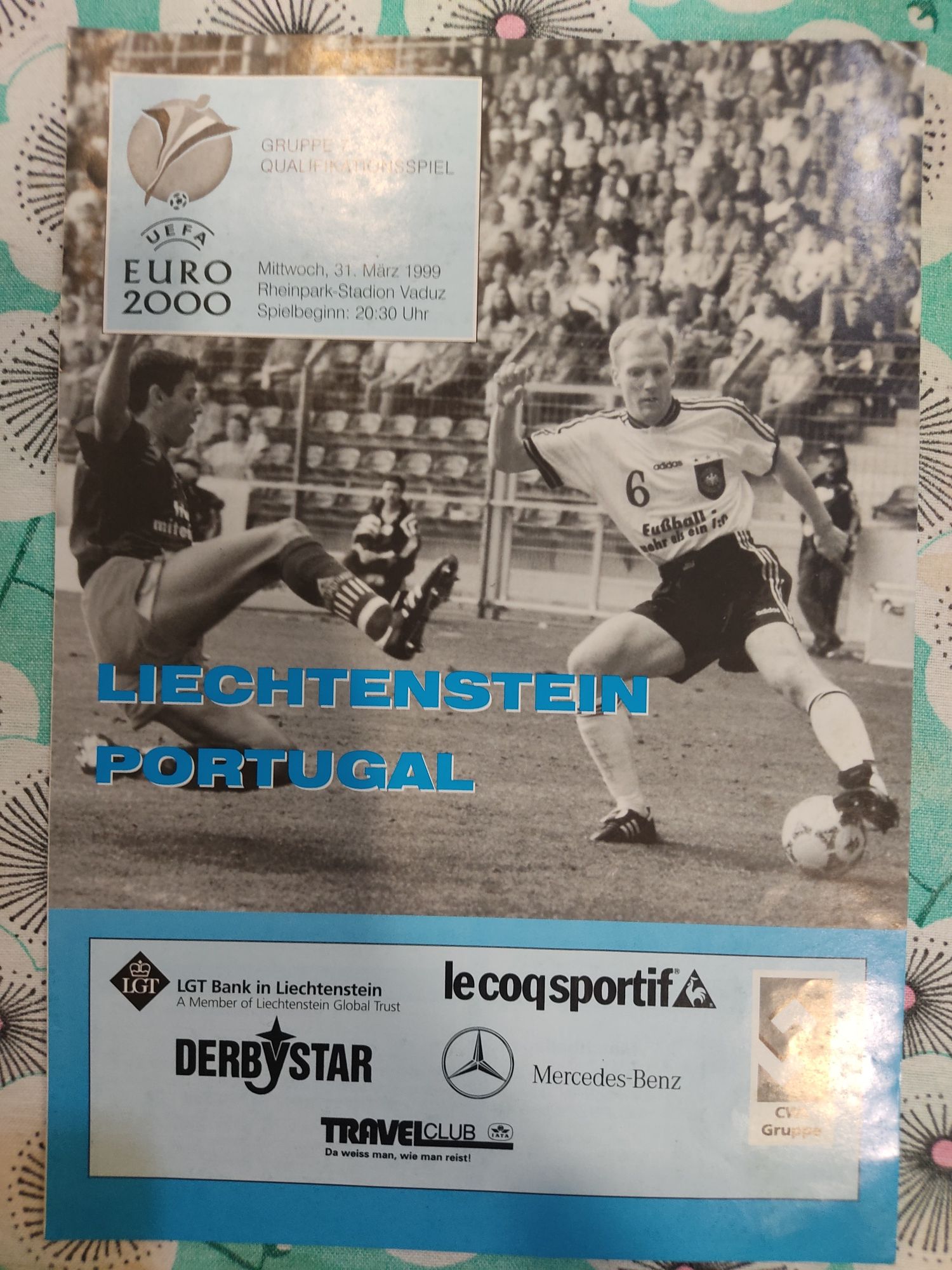 Programa oficial Liechtenstein Portugal 1999