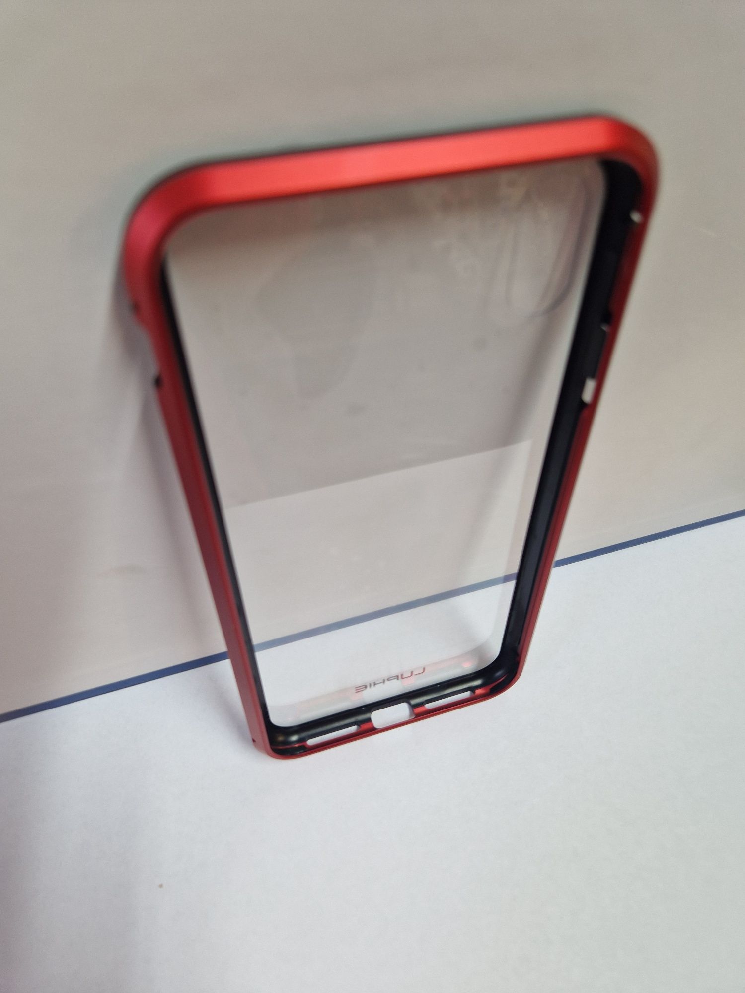 Luphie Bicolor Magnetic SWORD Case do Iphone XS MAX (6,5") czarno-fiol