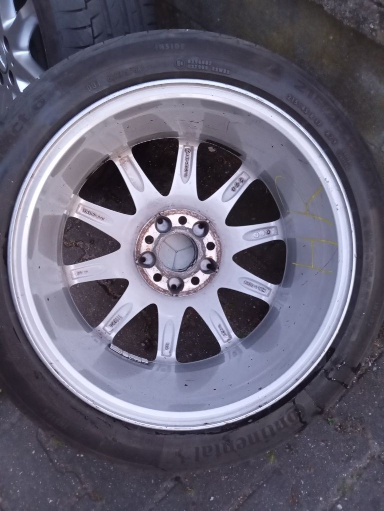 Felgi aluminiowe z oponami 17 cali 5x112 Mercedes Benz