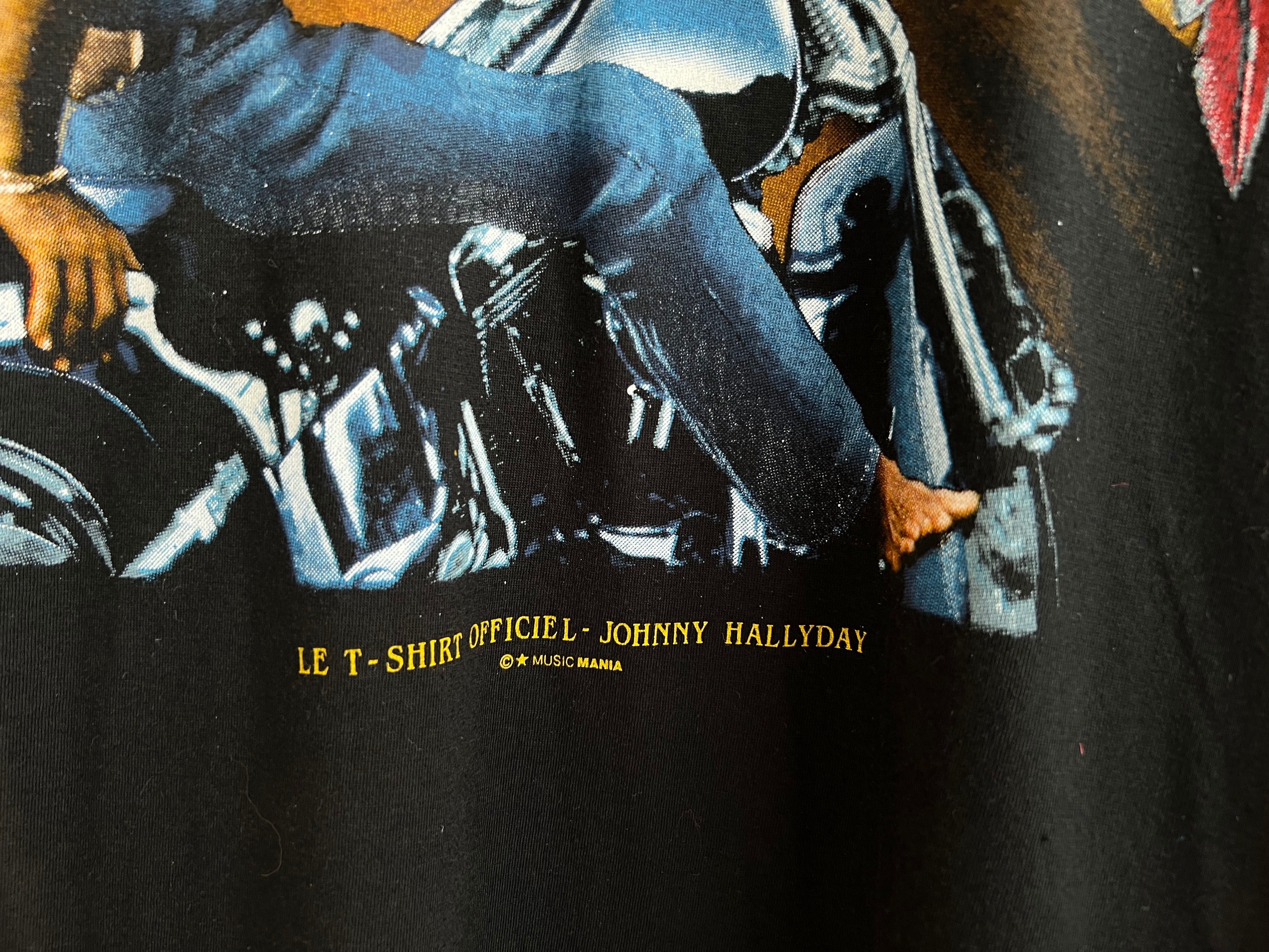 Johny Hallyday Music Mama Vintage Merch мужская футболка размер L XL