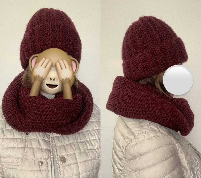 Зимовий набір шапка і снуд