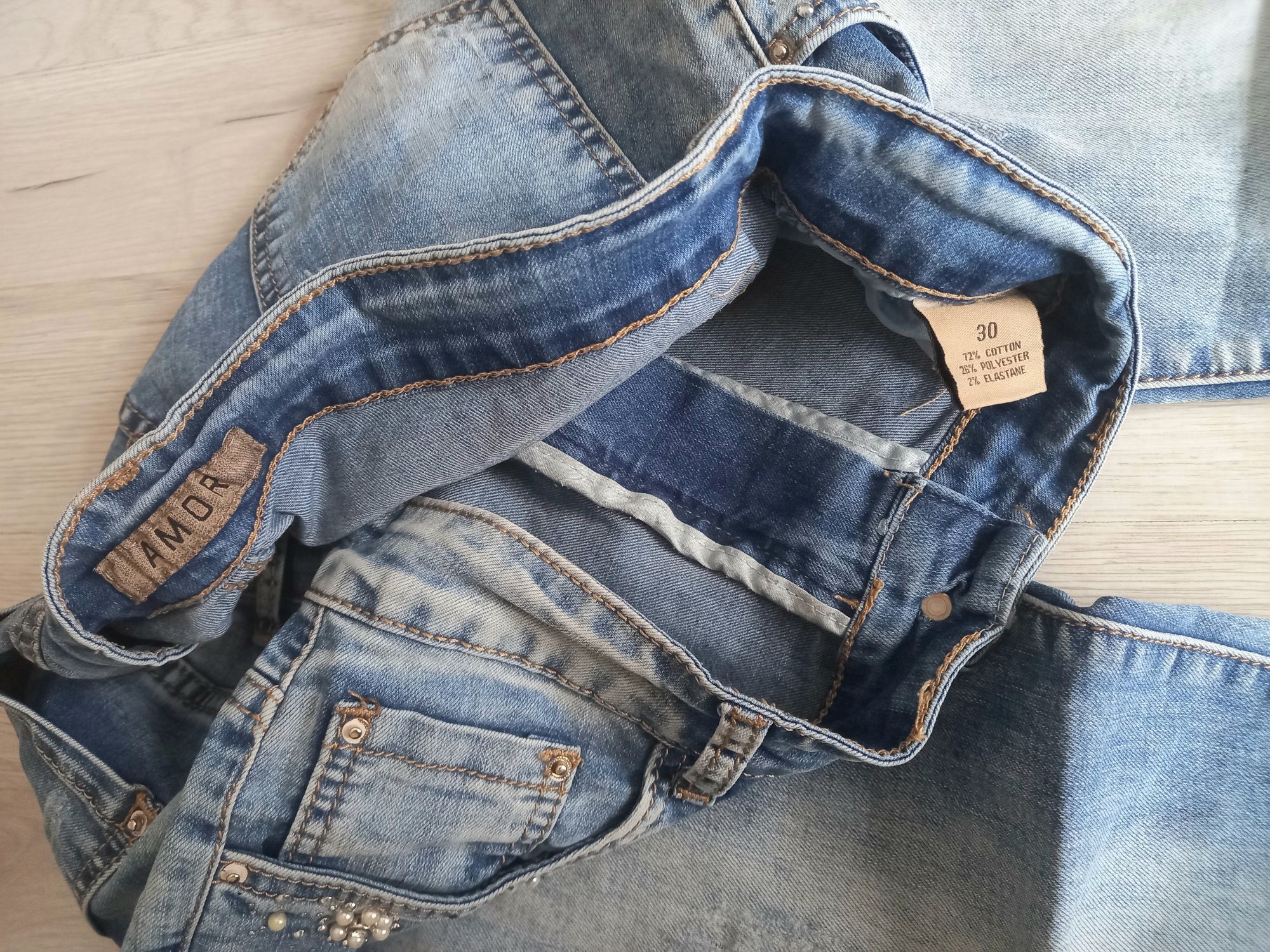 Spodnie jeansowe damskie r 42