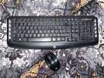 Klawiatura i mysz bezprzewodowe HP /bdb-stan/ do pc konsoli adapter