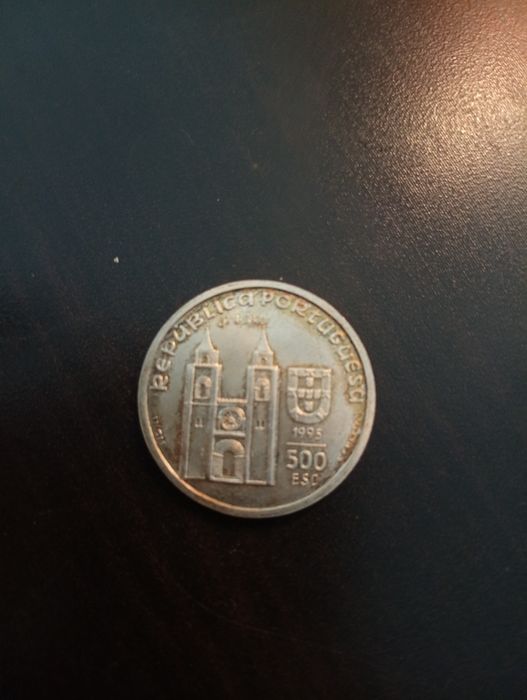 500 escudos  - 800 Aniversário Santo António	- Portugal 1995 - Prata