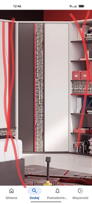 Szafa narożna (sklep Agata)