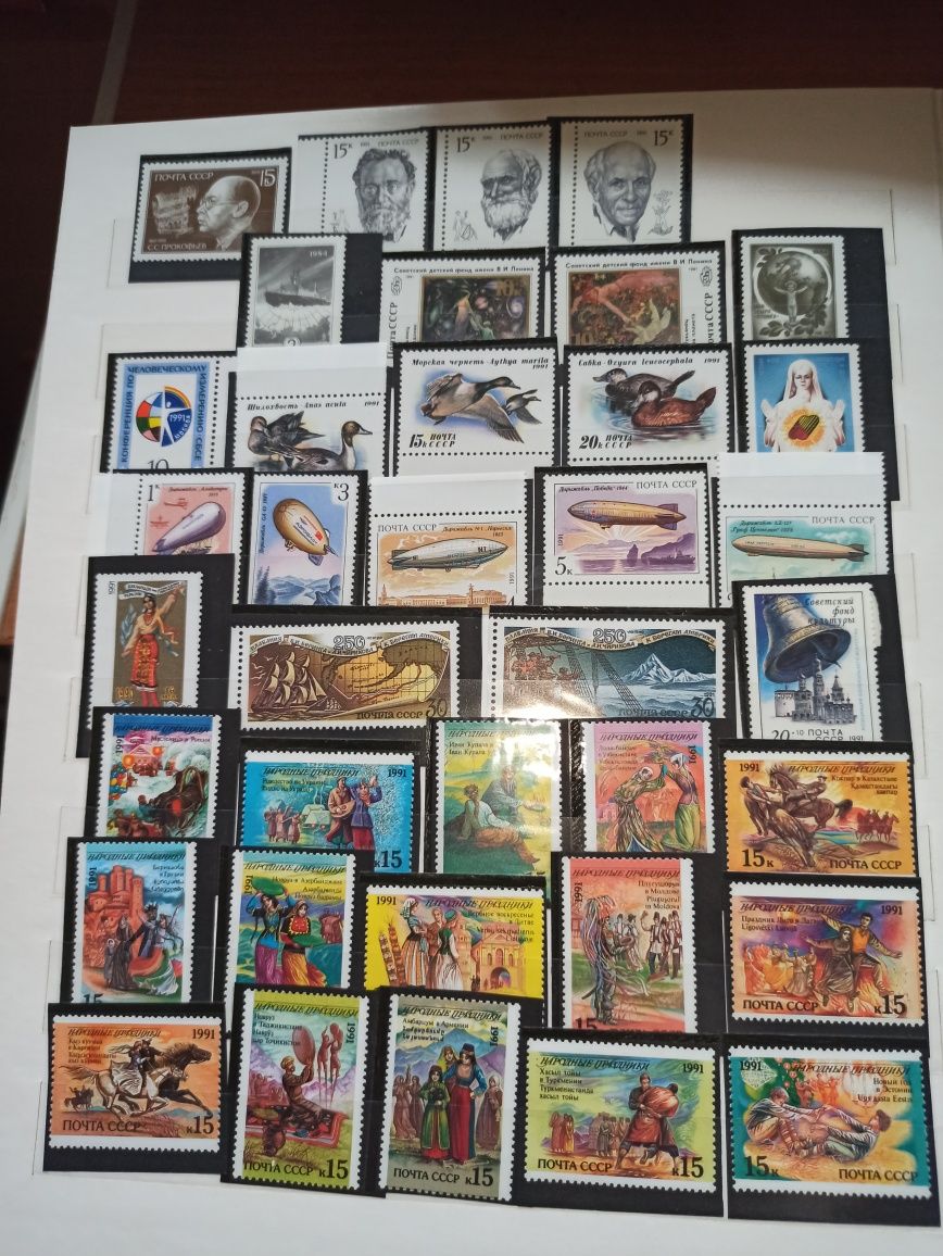 Марки СССР и Кубы 595 штук - коллекции