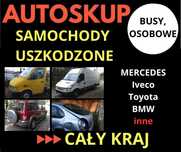 Skup aut uszkodzonych Busów Mercedes Iveco Toyota VW autoskup Sprinter