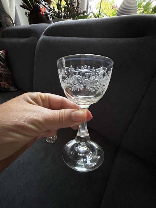 Kryształowe kieliszki do nalewki - likieru 2 szt