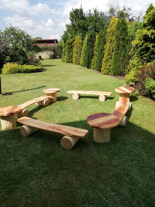 Ławki do ogniska biesiadne