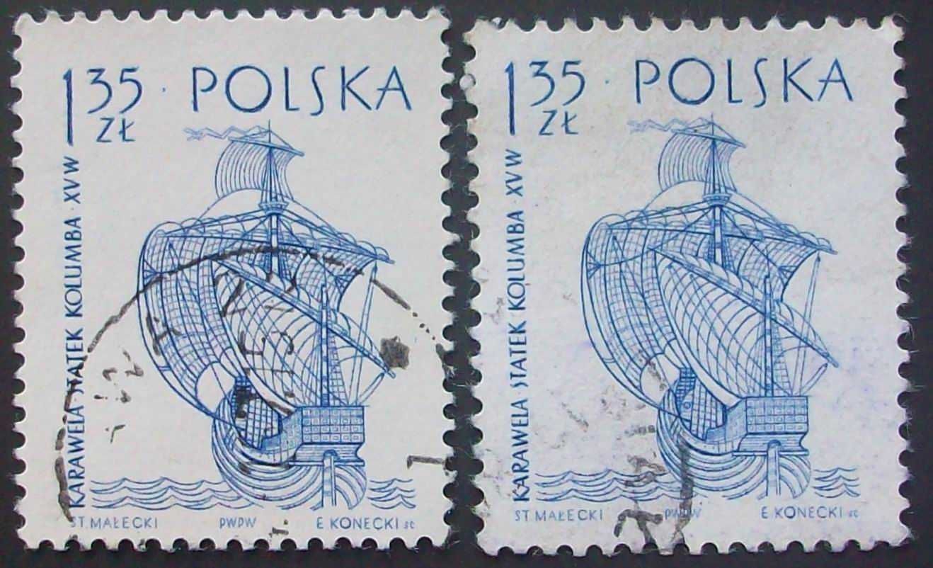 L Znaczki polskie rok 1964  kwartał I - luzaki