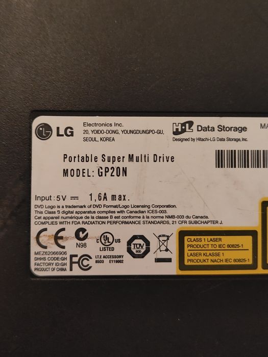 Nagrywarka zewnętrzna DVD Medion/LG