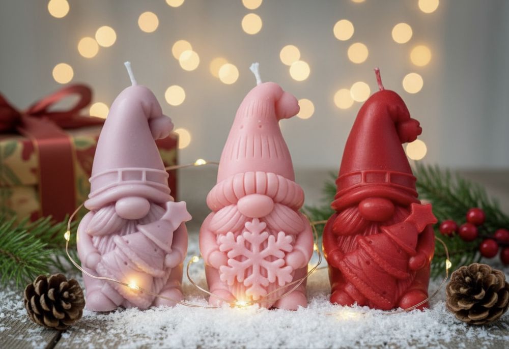 Świeca sojowa skrzat święta