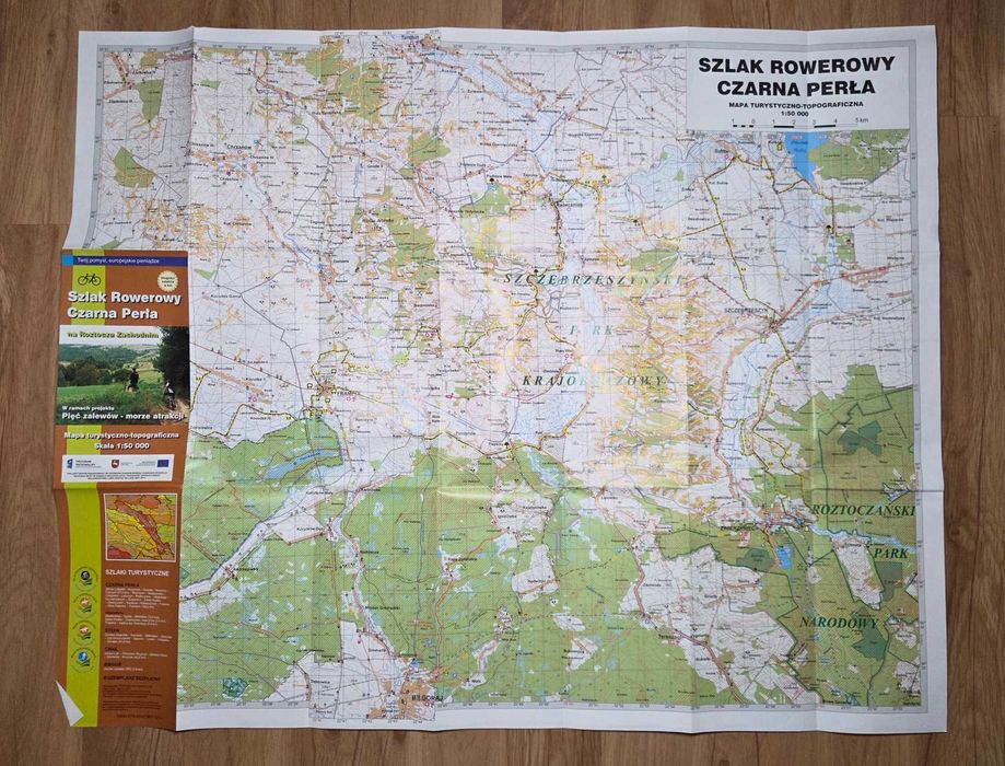 Mapa - Szlak Rowerowy Czarna Perła na Roztoczu Zachodnim