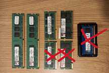 Pamięci ram DDR2 ddr3 do komputera laptopa