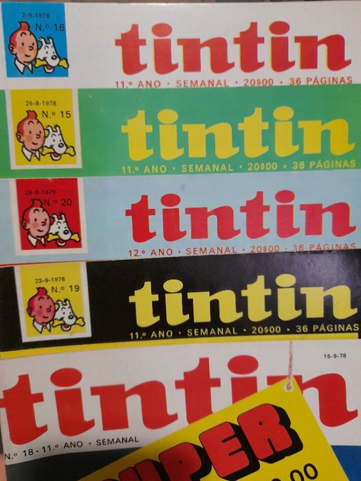Tintin e Spirou fascículos vários-décadas 80/90 (+300 disponíveis)