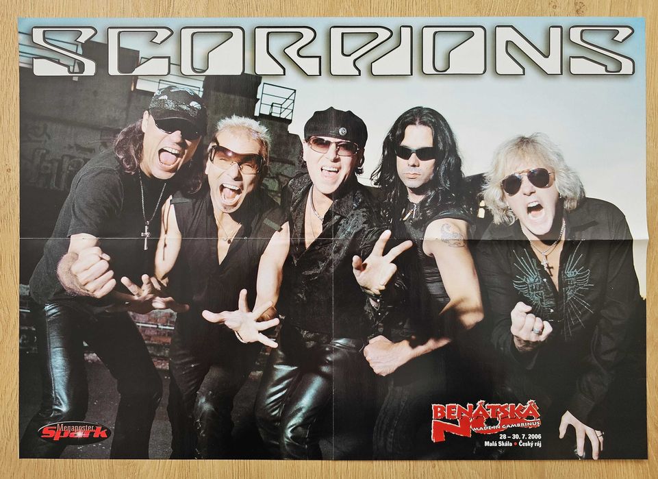 Scorpions - Duży plakat z 2006 r. - Format A2 (ok. 55 x 40 cm) - NOWY!