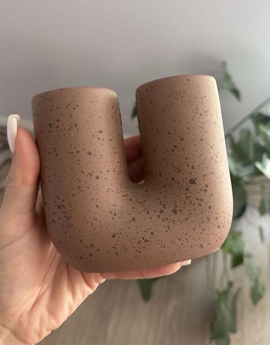 Ceramiczny ozdobny świecznik