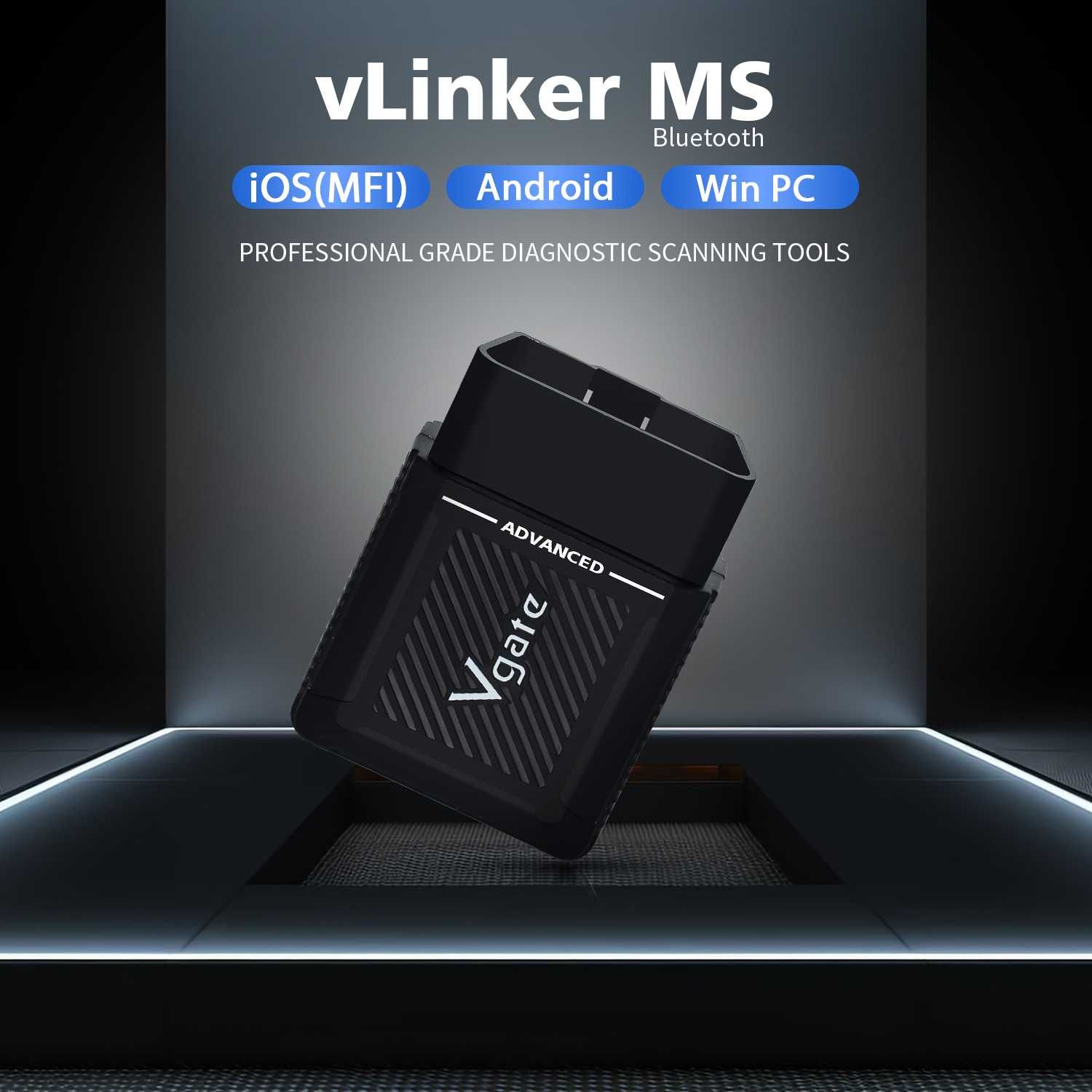 Interfejs Tester diagnostyczny Vgate vLinker MS BT5.2 OBD kodowanie