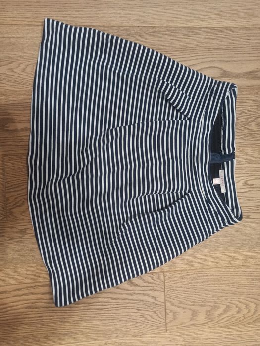 Spódnica letnia, granatowa w paski, marynarka, Esprit, r. S (36)