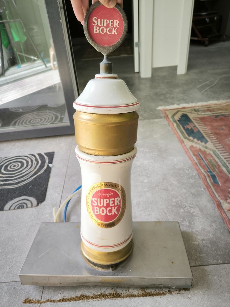 Coluna cerveja super Bock porcelana