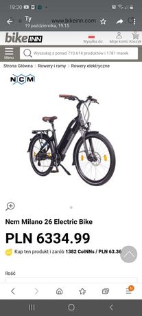 NCM Milano rower elektryczny Nowy 60%ceny Scott cube gazelle