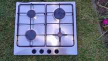 Płyta gazowa Mastercook model 2MIE-4GLX Srebrna sprawna