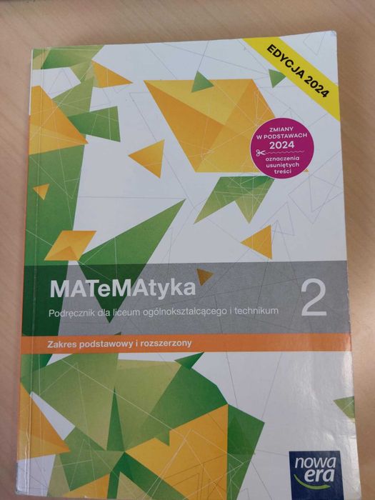 MATeMAtyka 2. Podręcznik dla LO i technikum. Nowa Era.