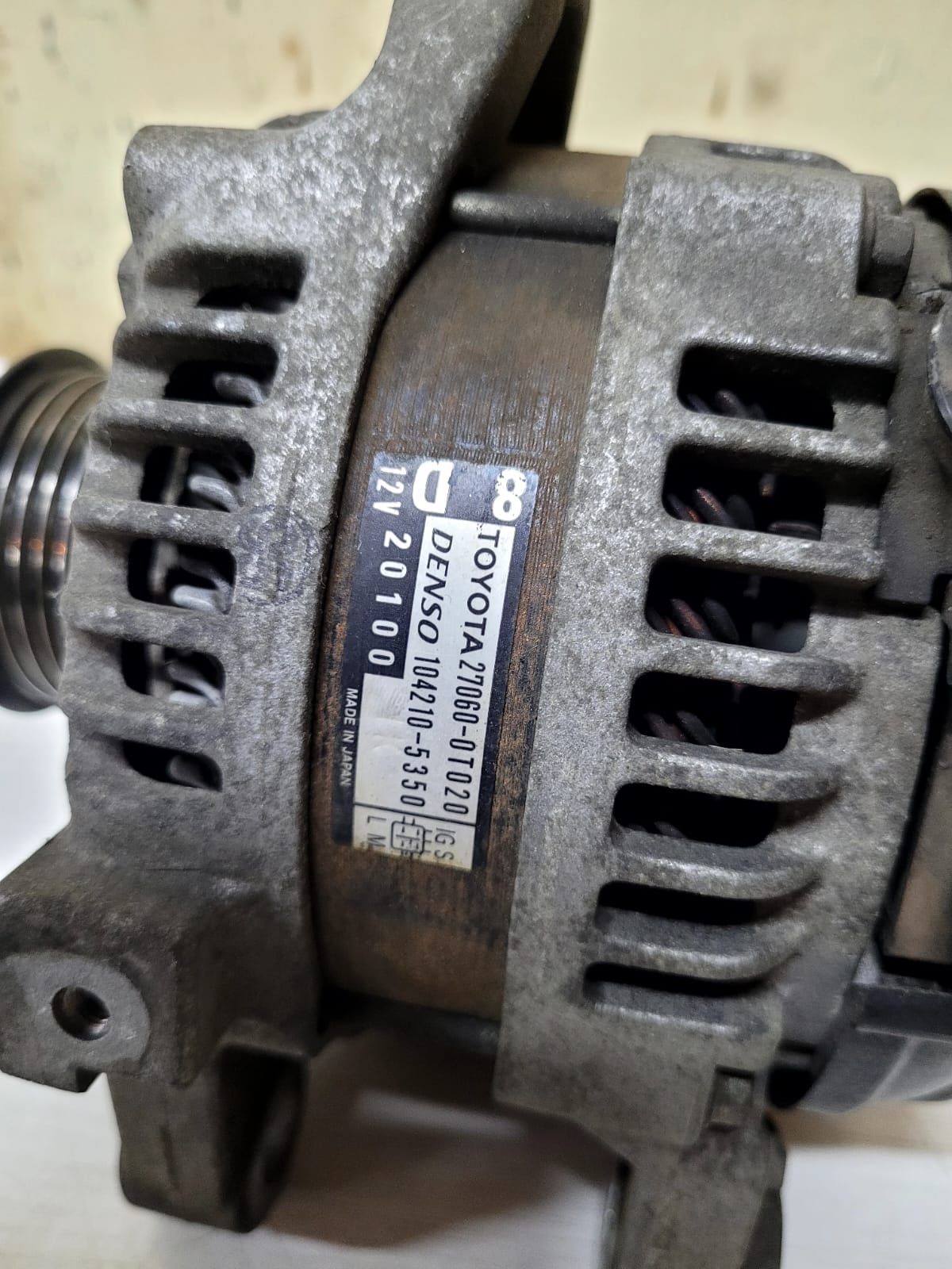 Alternator toyota 100A Auris Corolla E15 07-1.6 VVTI