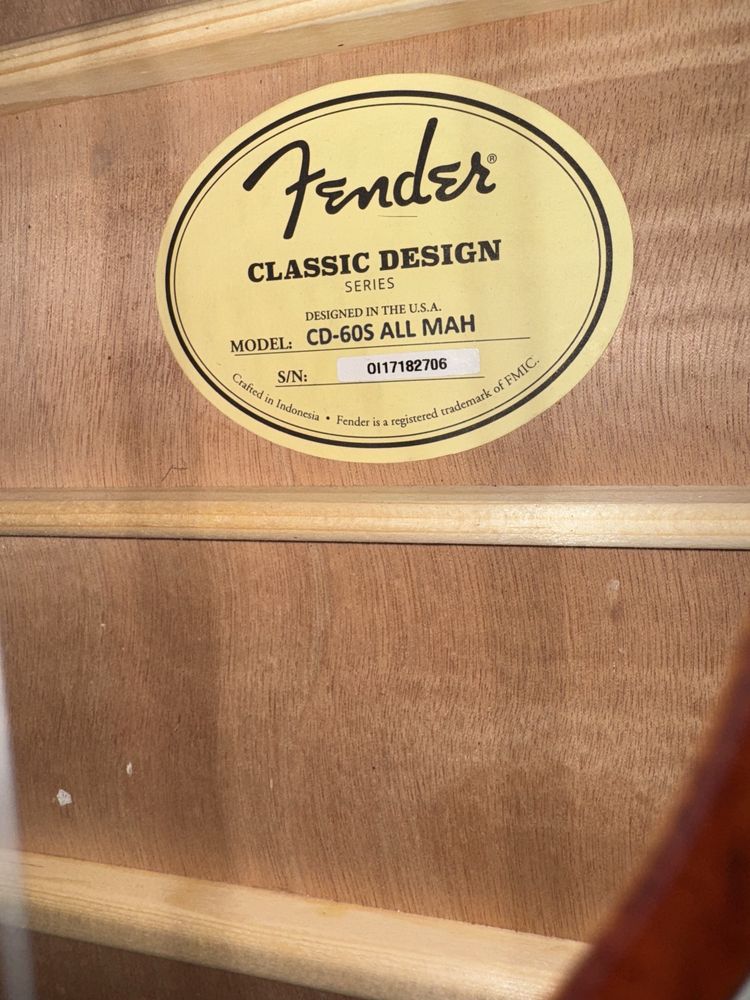 Gitara akustyczna Fender 60S All Mah