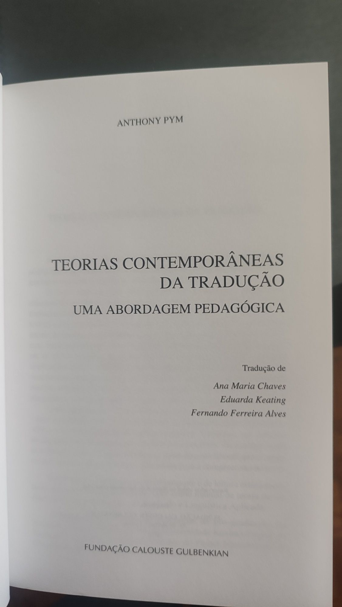 Teorias Contemporâneas da Tradução - Anthony Pym