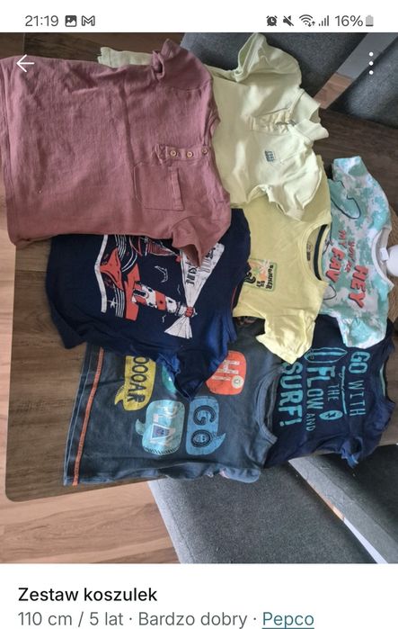 Paka ubrań dla chłopca