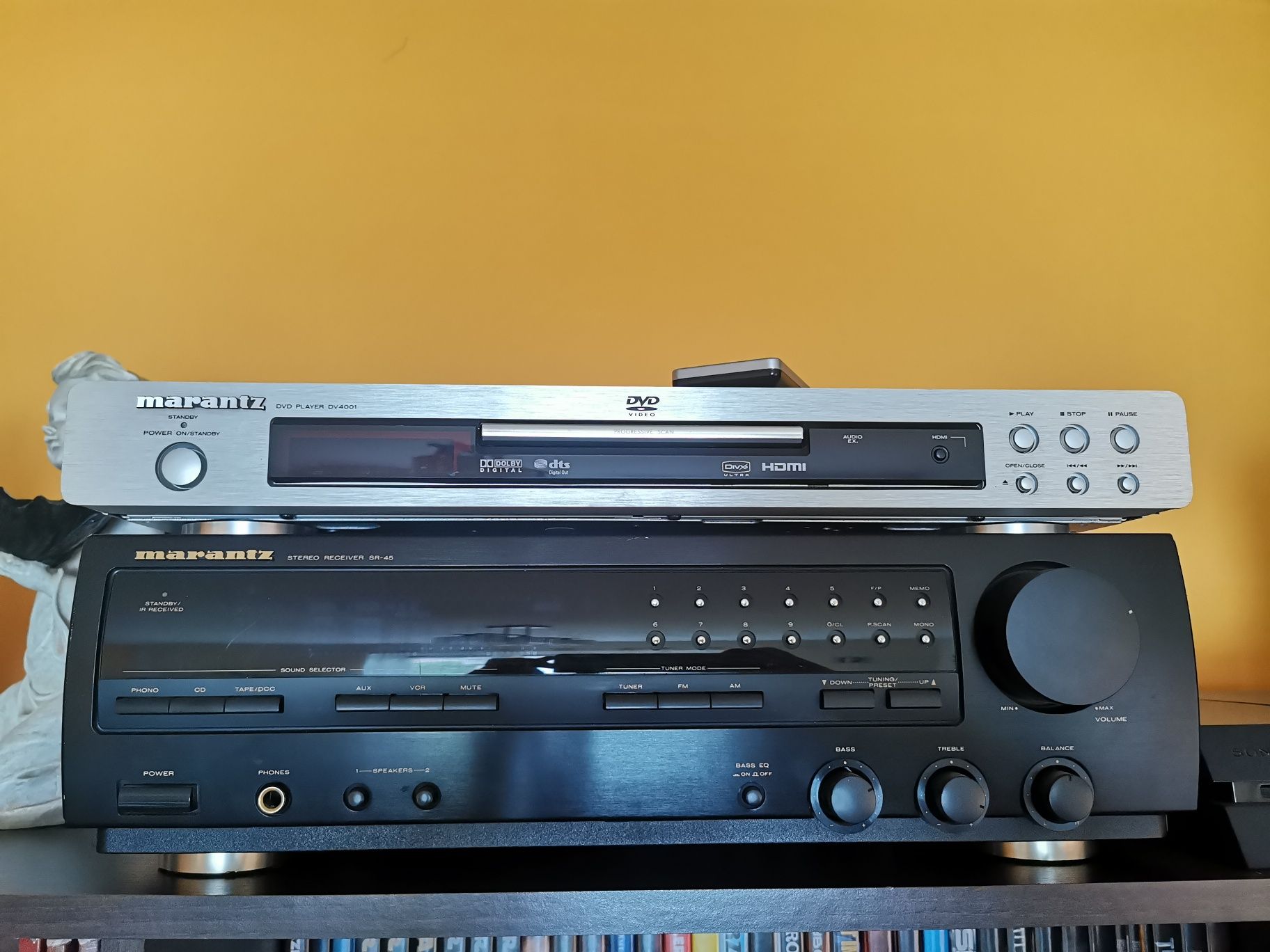 Zestaw amplituner marantz sr45 kolumny tonsil alton 70