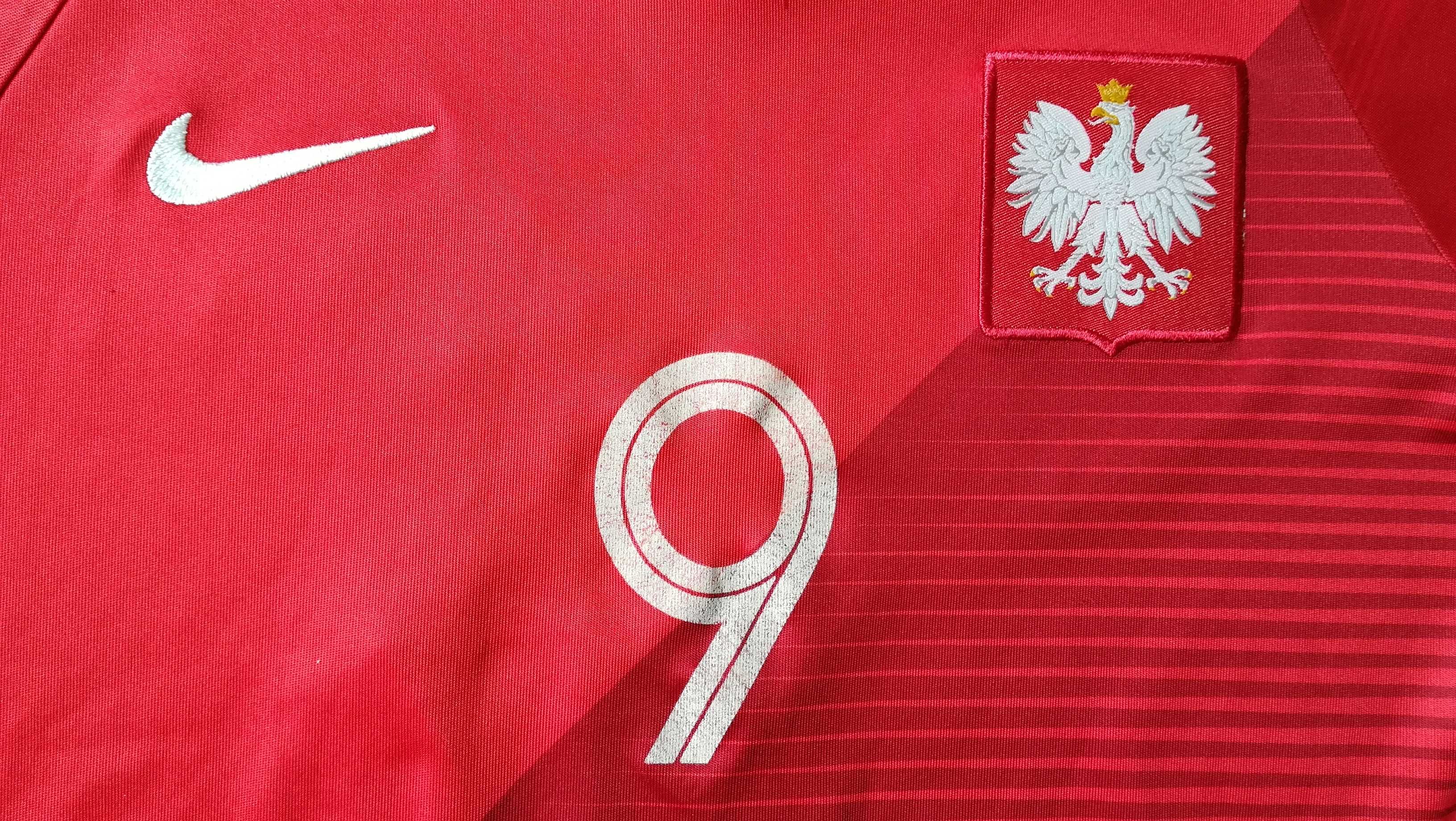 koszulka nike reprezentacja polski lewandowski 9 ladny stan duzo zdjec