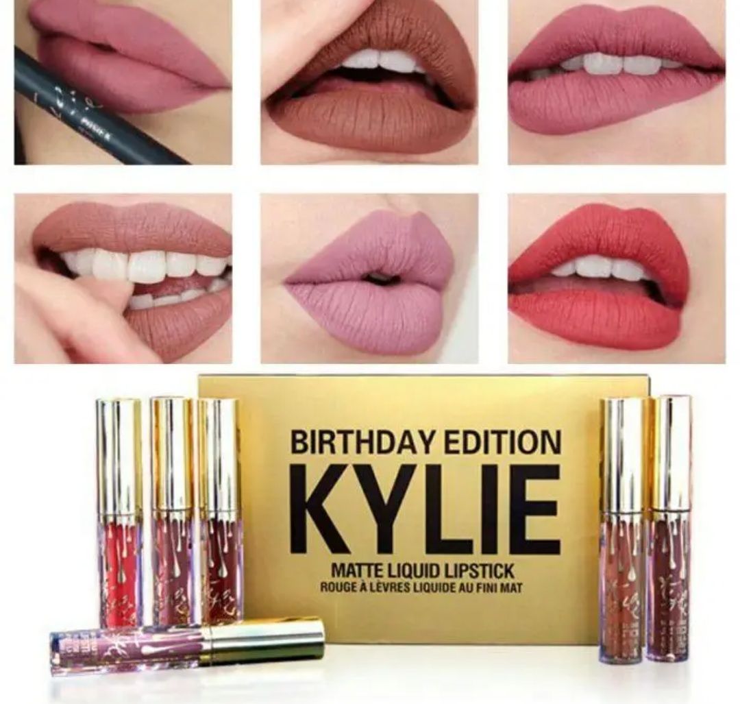 Набір рідких помад Kylie Birthday Edition.