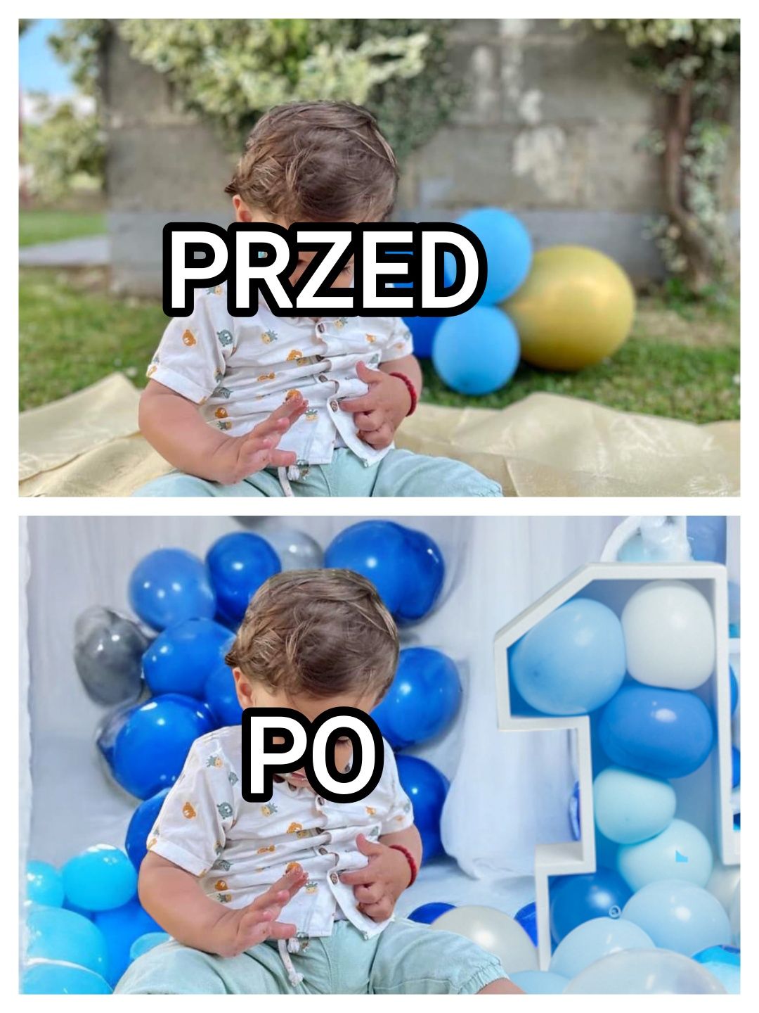 Wirtualna Sesja Zdjęciowa Urodzinowa Roczek itd