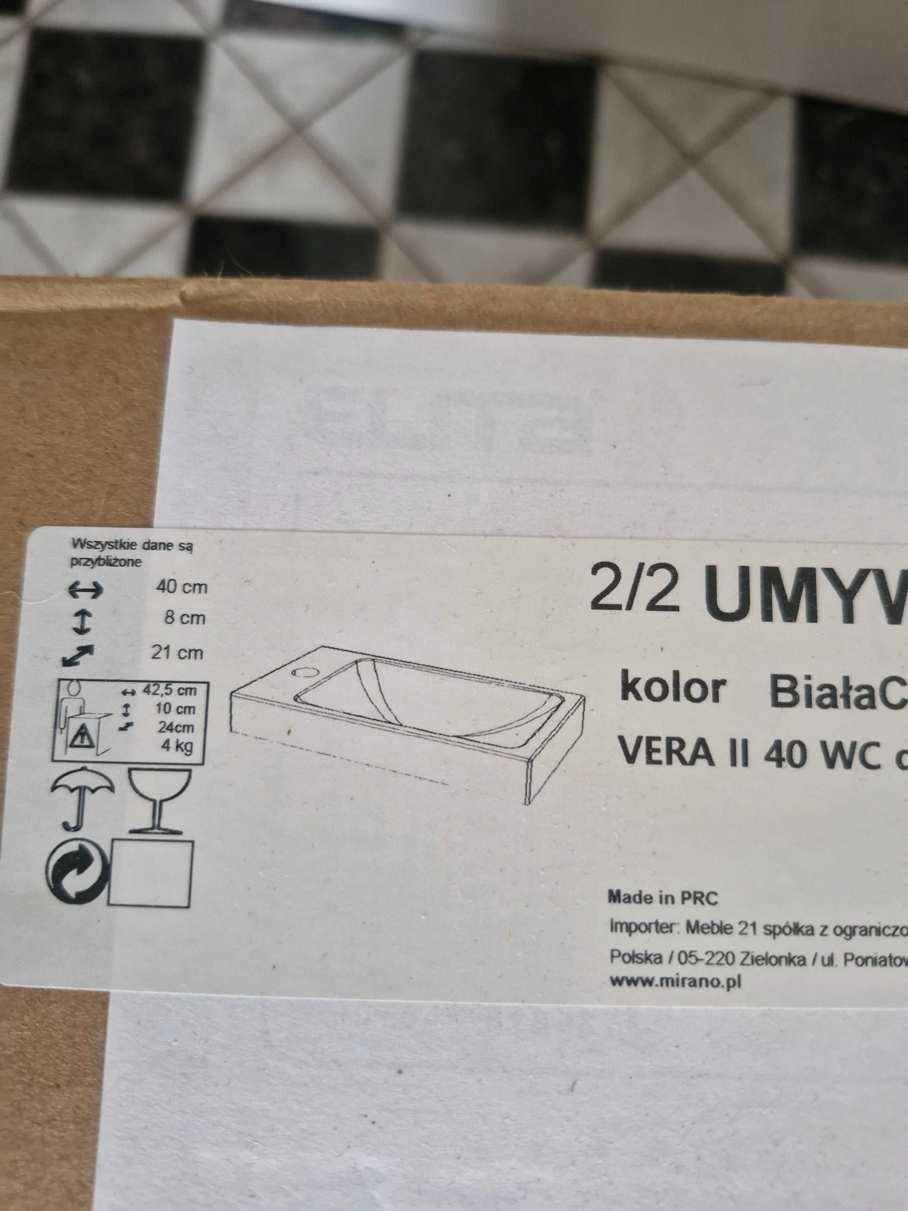 Szafka z umywalką do toalety, nowa