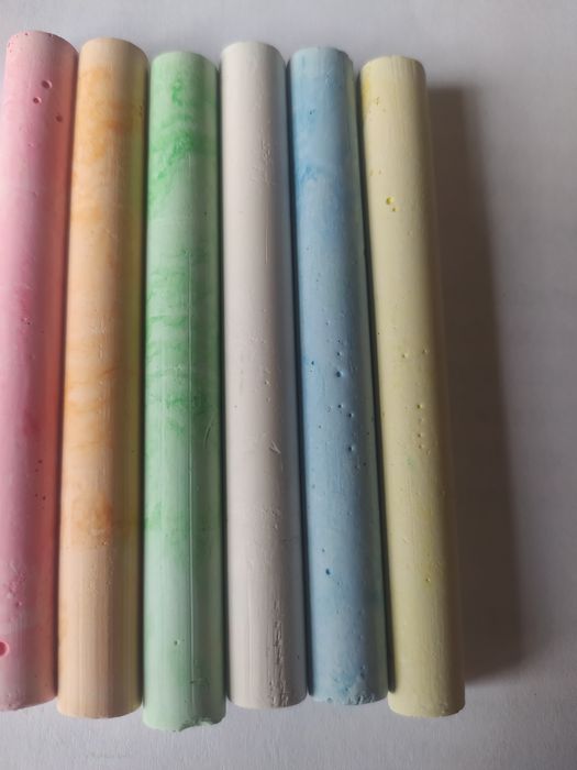 Мел для рисования на асфальте 6 шт.