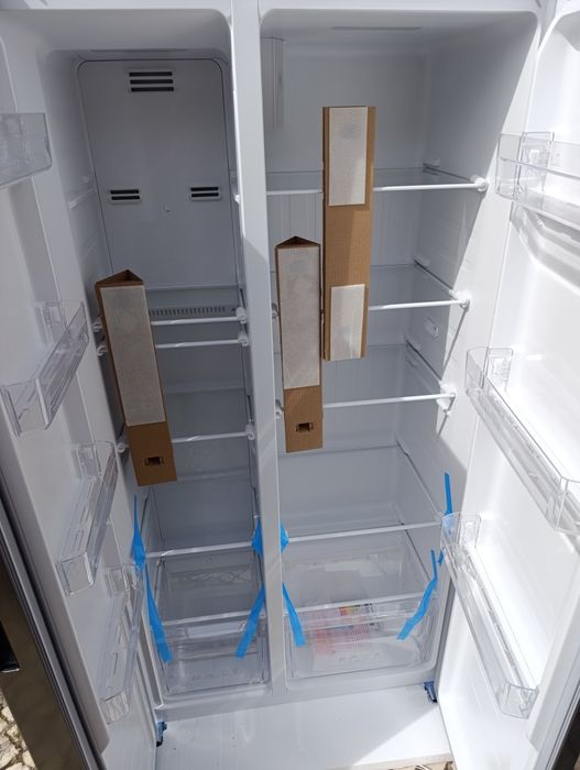 Frigorífico americano Kunft  177cm/442L/Inox (3 anos garantia)