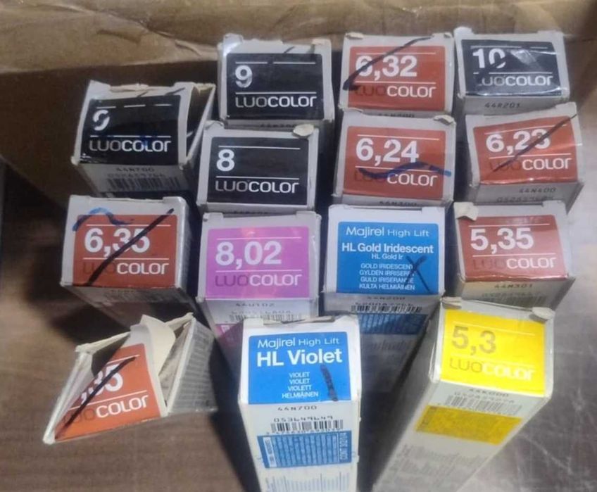 Farba do włosów Loreal Pro - luo color ZESTAW !