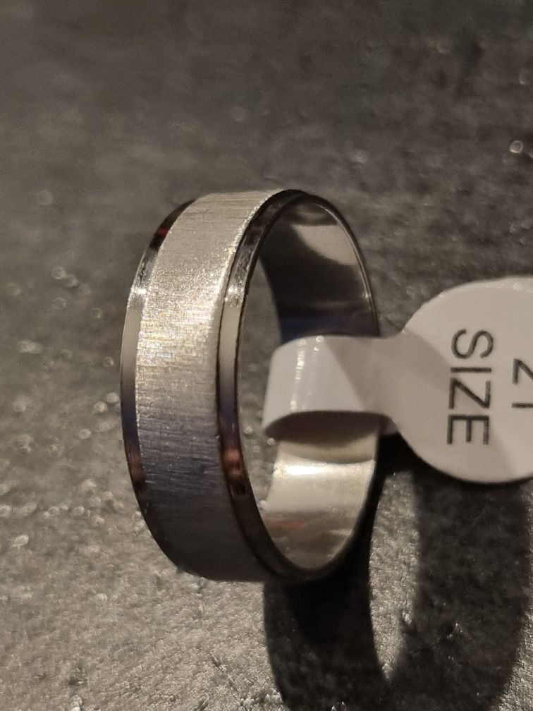 Obrączka, stal nierdzewna, rozmiar 21 mm, unisex, streetwear