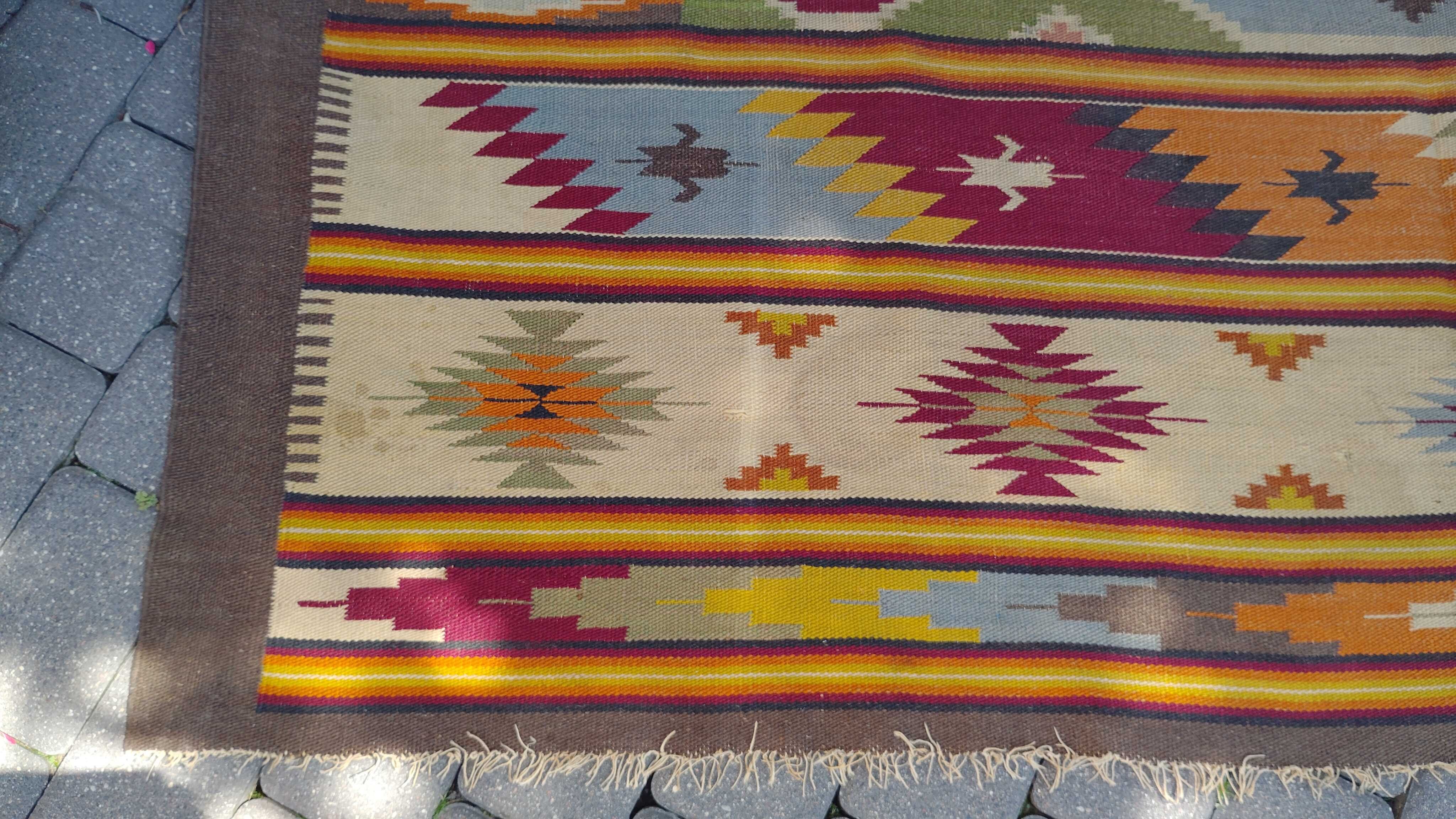 Polski kilim wełniany z lat 30