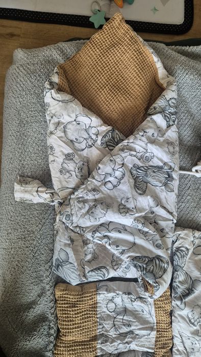 Zestaw hand made do łóżeczka I wózka