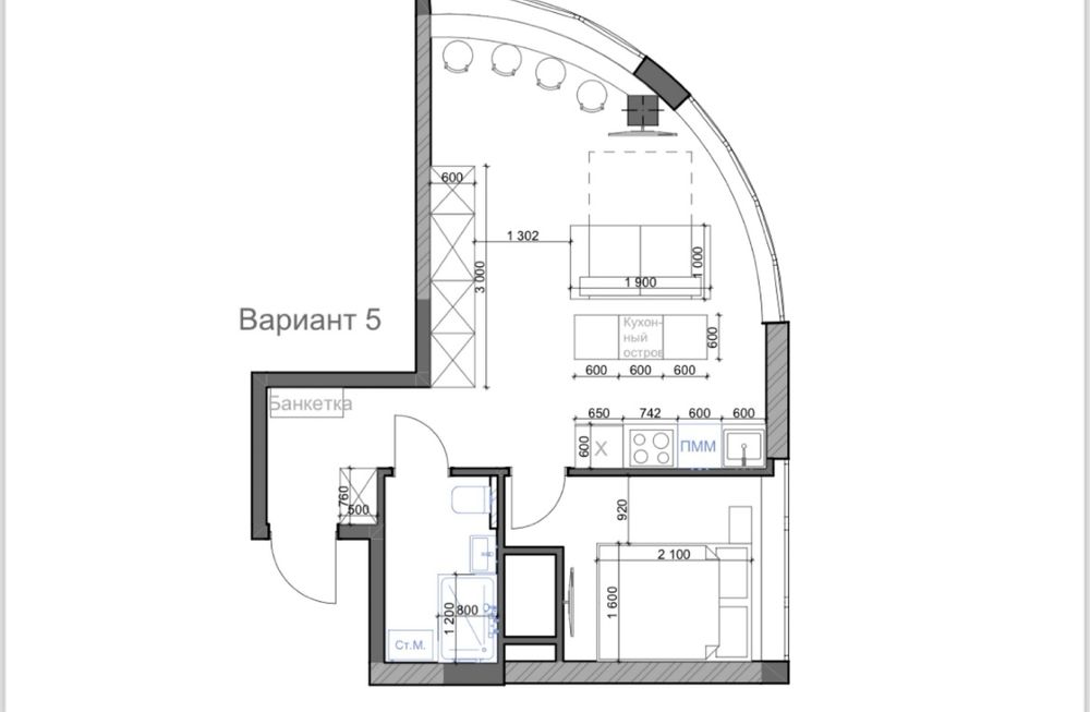 Видовая евродвушка на Каманина / ЖК 44 жемчужина