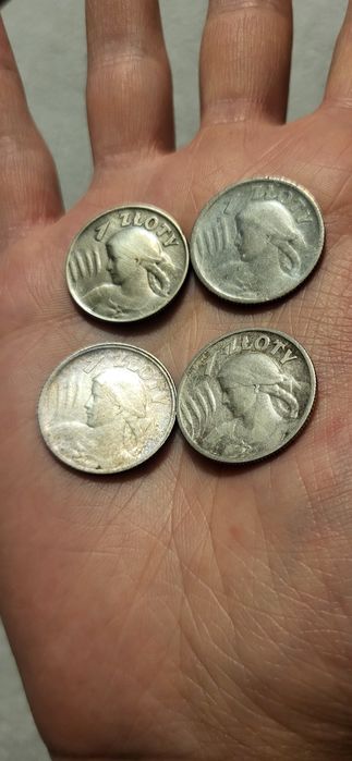 Zestaw monet 1zł żniwiarka 1924r 1925r