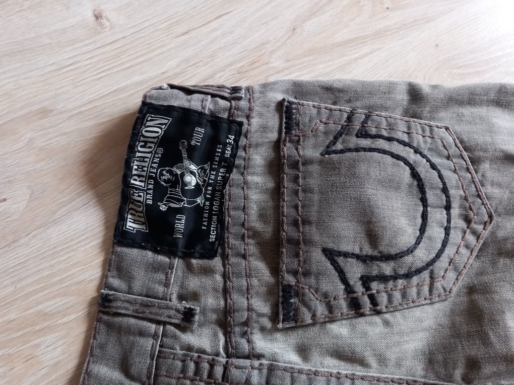 True Religion męskie szorty jeansowe 31 oryginalne