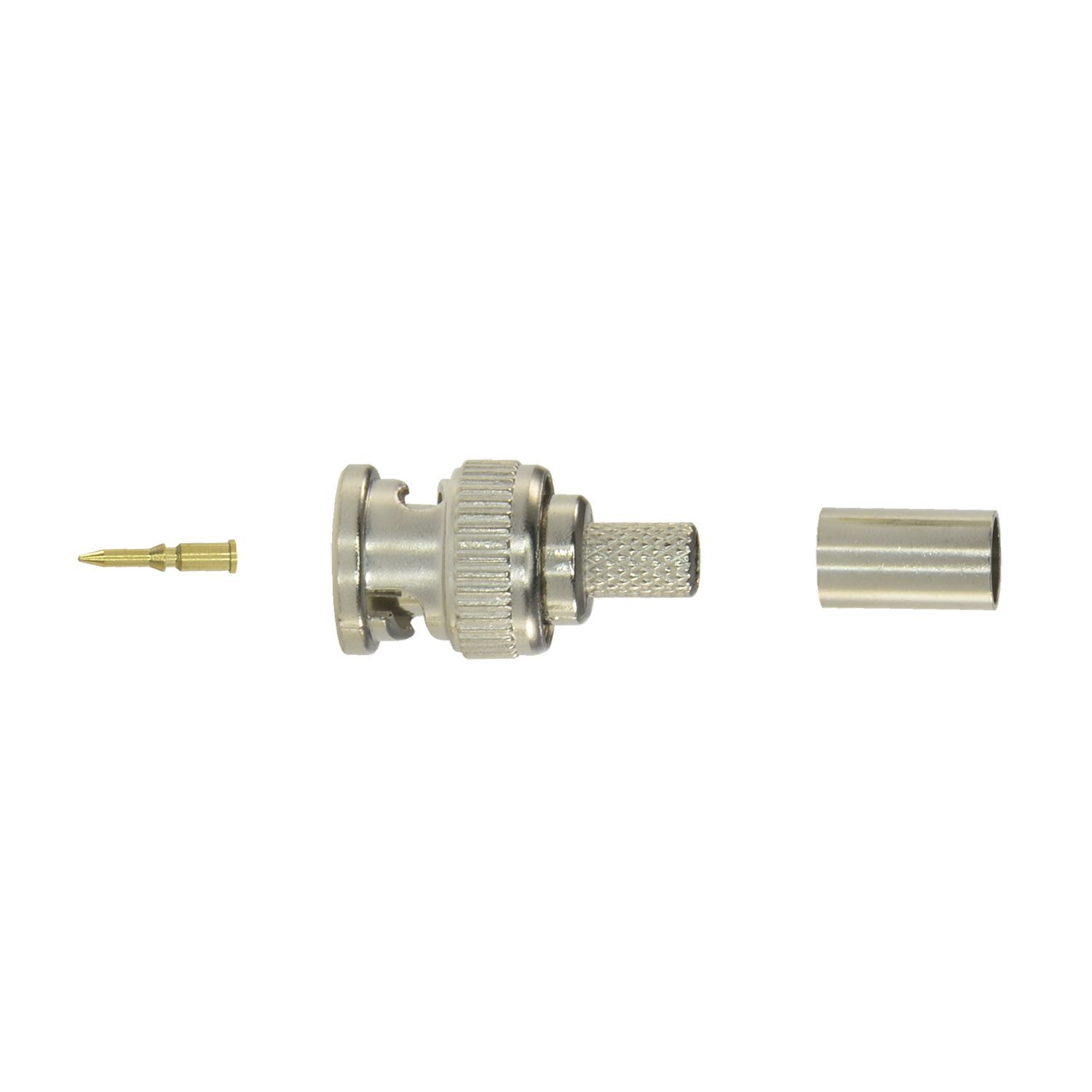 Conector BNC-M para cravar - RG59-lojaCCTV CON100-lojaCCTV CON100