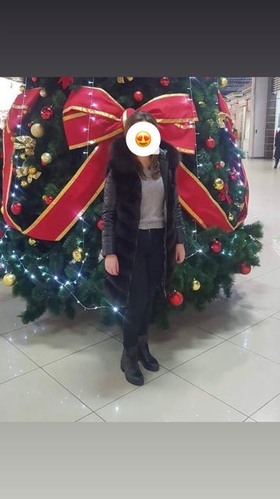 Шуба / желетка із песця 2 в одному