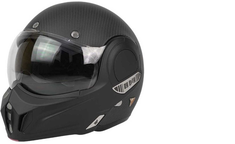 Capacete NOVO, modular, abertura a 180º, fibra CARBONO, ECE 22-06