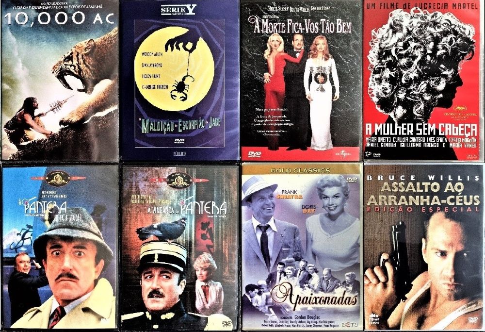 40 DVDs - Vários Géneros Cinematográficos - Raros - Muito Bom Estado